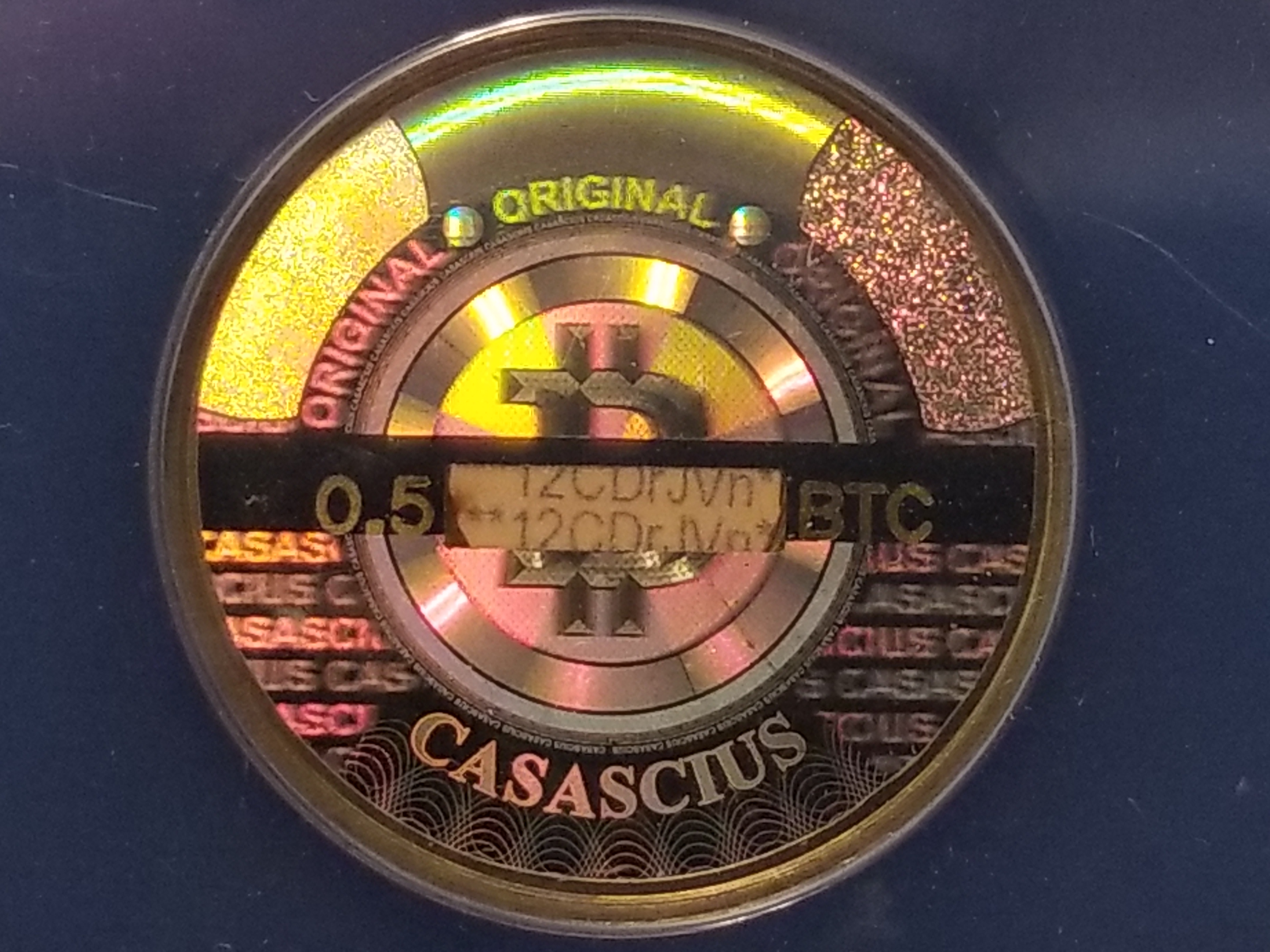 Casascius 2013 BTC 0.5