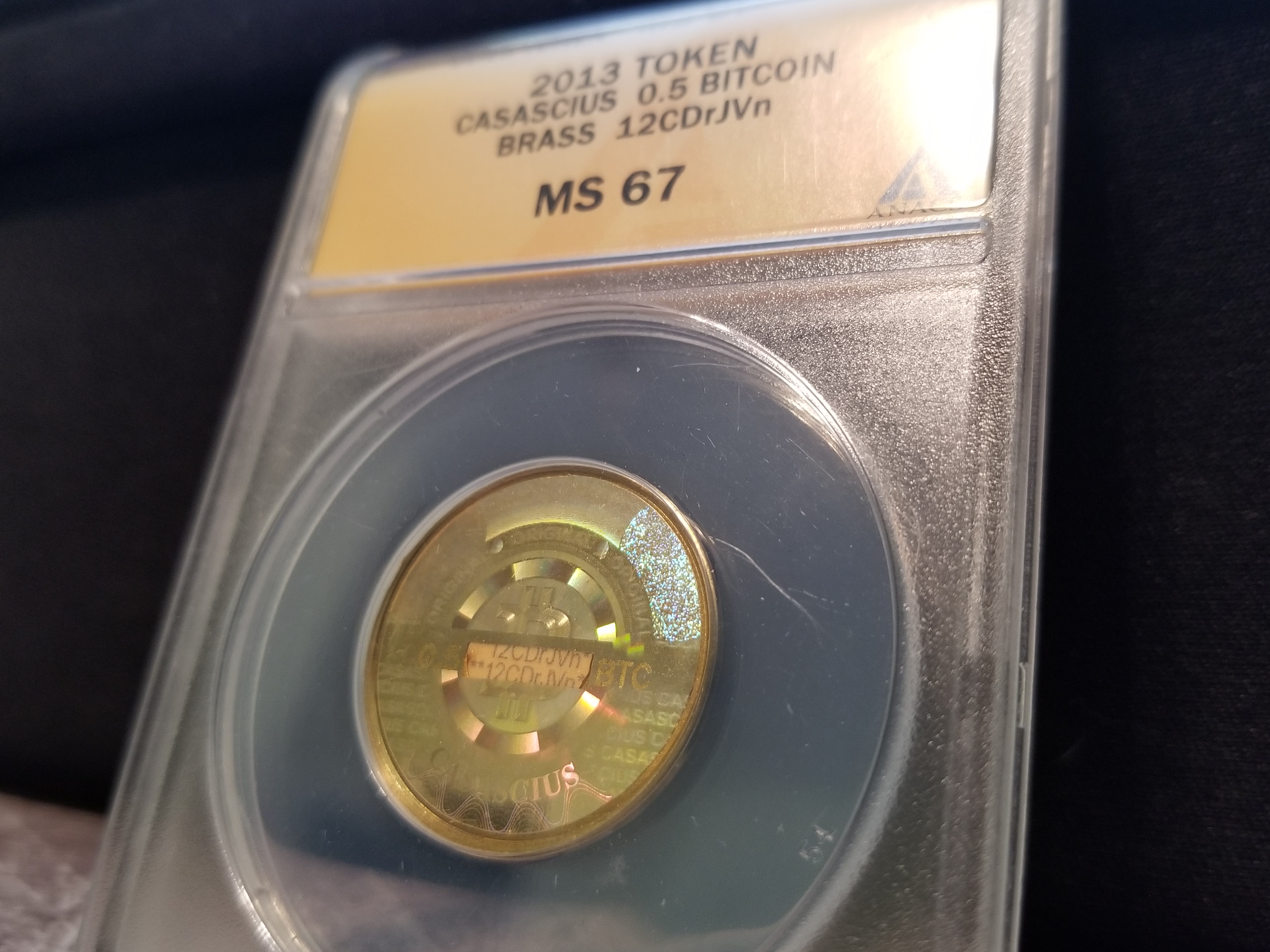 2013 Casascius 0.5 BTC