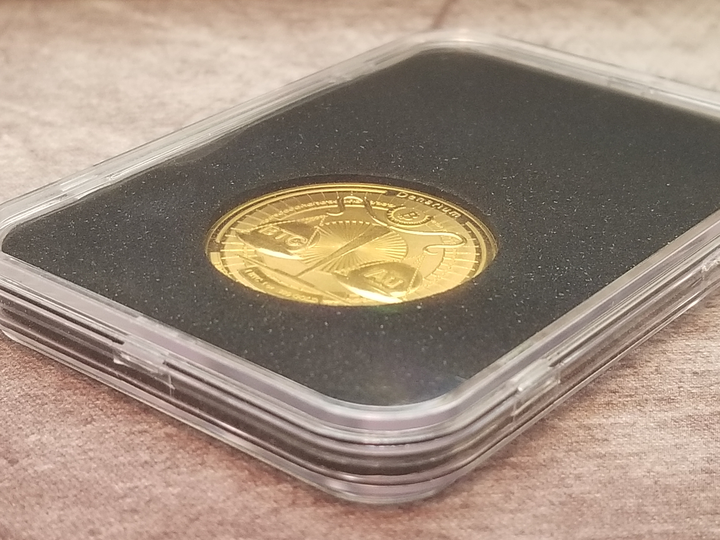 2017 Denarium 1 BTC Gold