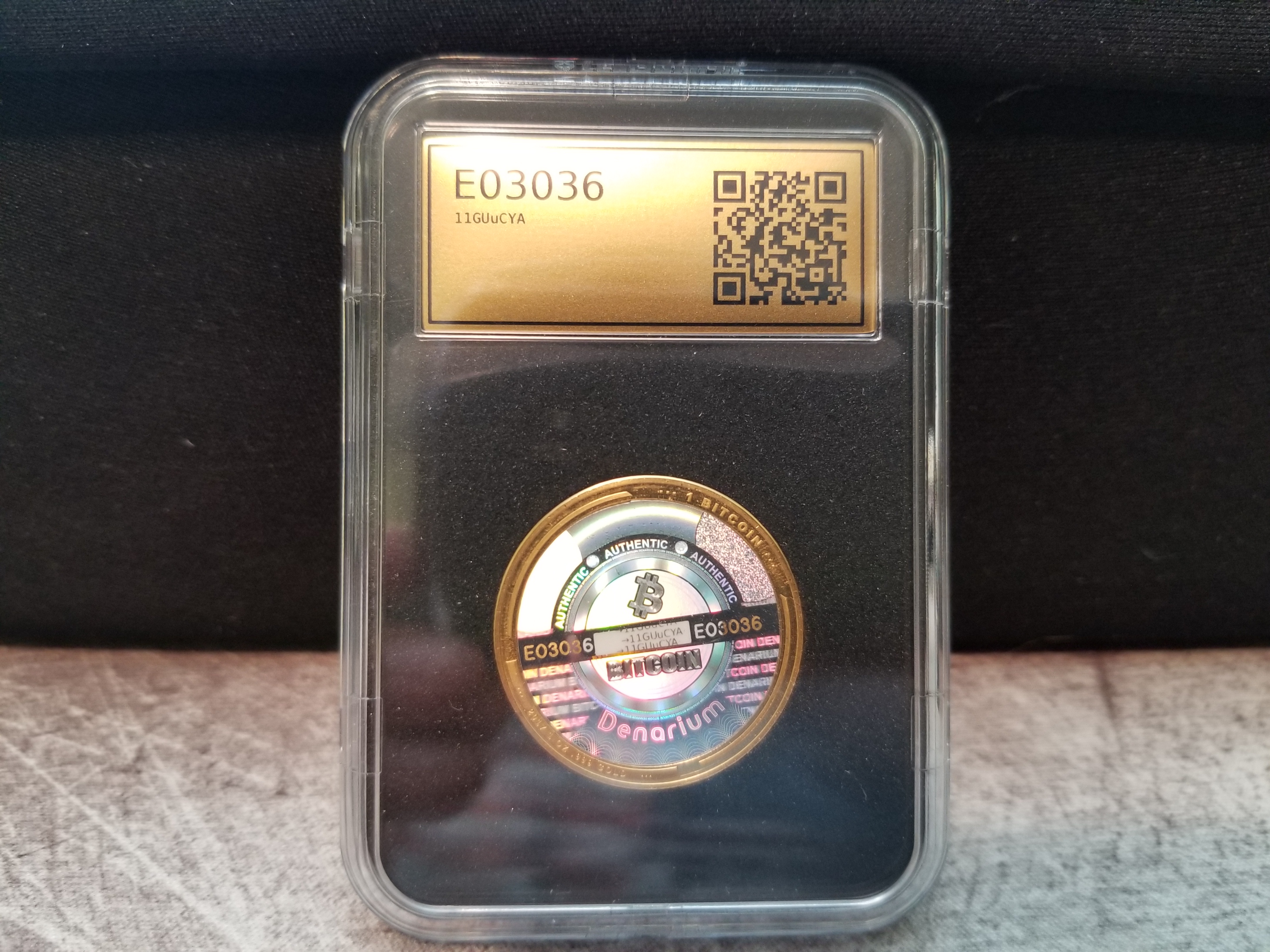 2017 Denarium 1 BTC Gold